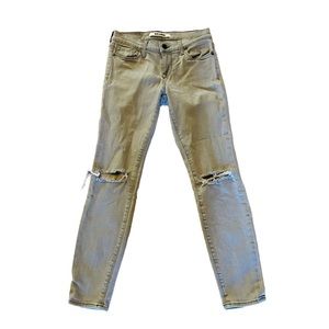 Baldwin Rivington Skinny Cropped Distressed Jeans
